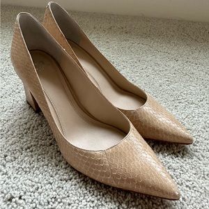 Marc Fisher Block Heel - Size 6.5 - Color Nude